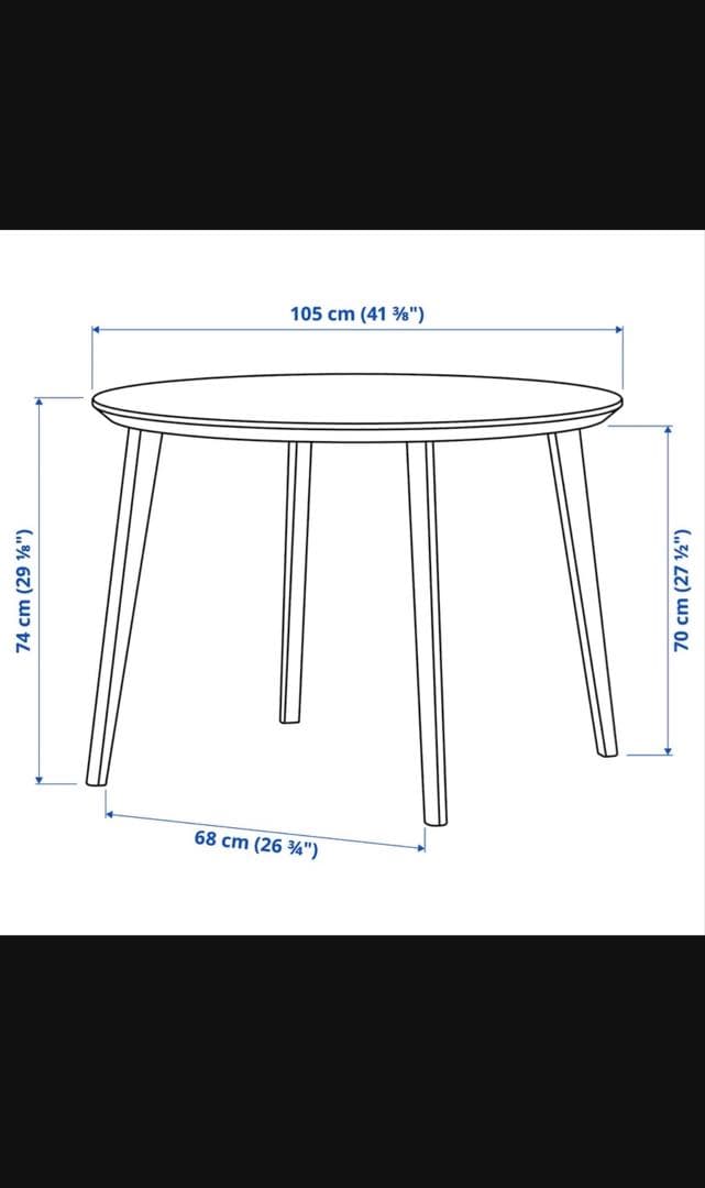 IKEA ダイニングテーブル　LISABO アッシュ材 突き板