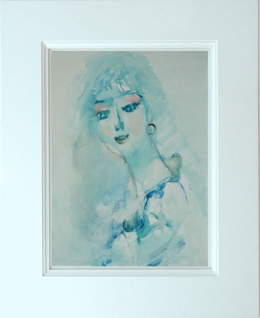 油絵 菅家令子 絵 絵画 インテリア F6-080112 人物 女性像