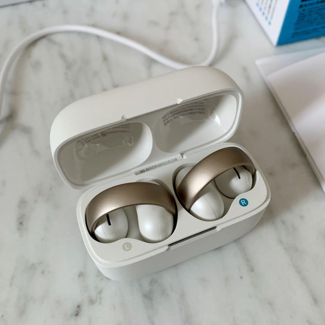 Anker Soundcore AeroClip オープンイヤー型イヤホン 白金