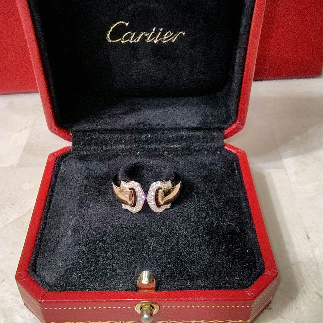 カルティエ 2Cブークルセ　K18ピンクゴールド　ダイヤモンド　箱•証明書等付