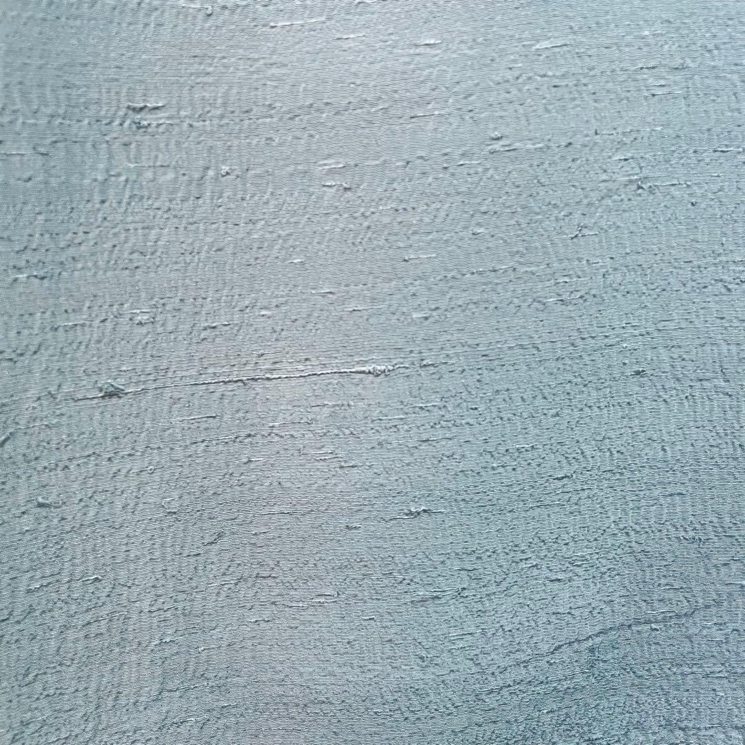 ［ 紬/色無地 ］生紬　袷　正絹　水色　縮緬　ちりめん　人気色　仕付け糸付き