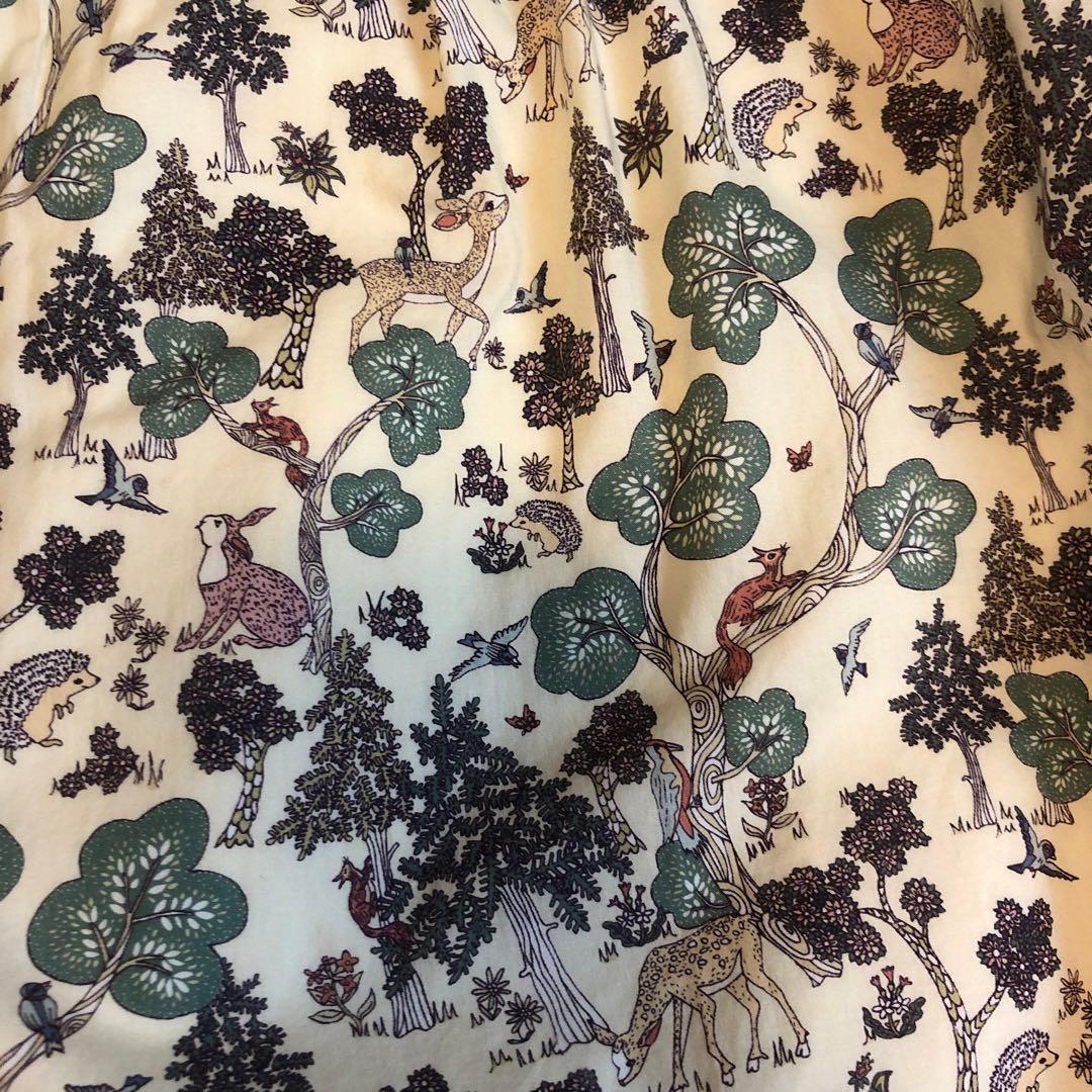 YAECA WRITE　リバティプリント　タックキュロットパンツ