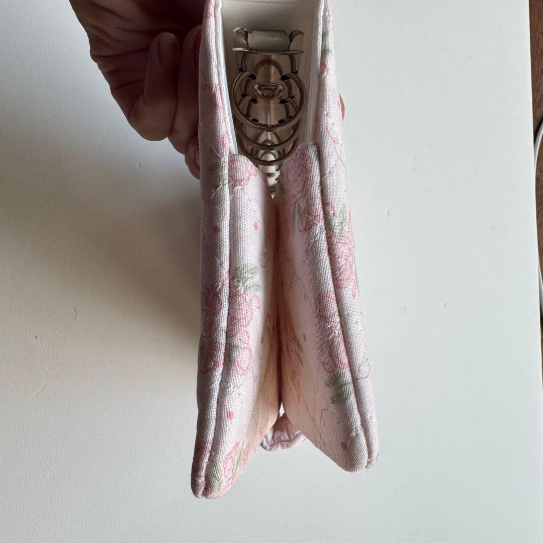 バインダーカバー　ピンク　花柄　A6 ティーコースター　韓国