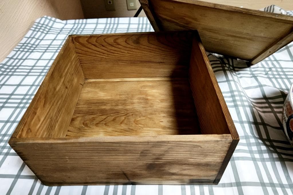 古民具 骨董工芸　古伊万里 絵付　冨長貴春銘　三つ鉢　木箱付