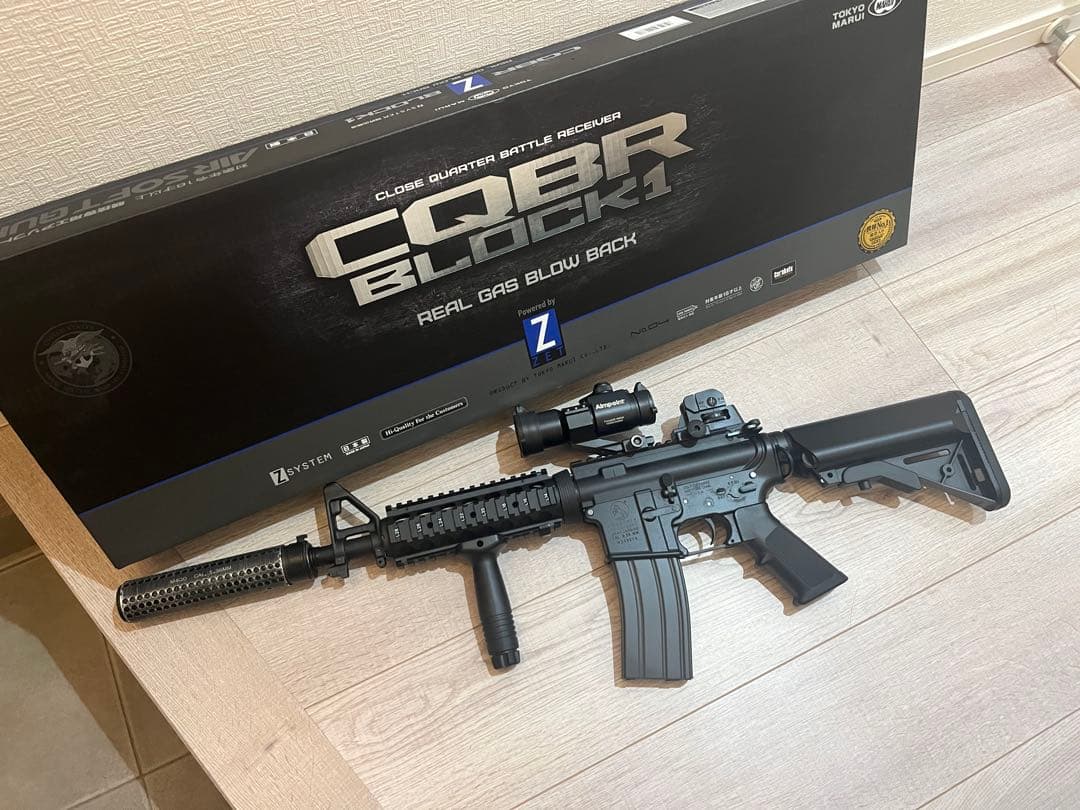 東京マルイ M4 CQBR ガスブローバック ほぼ未使用 箱付き