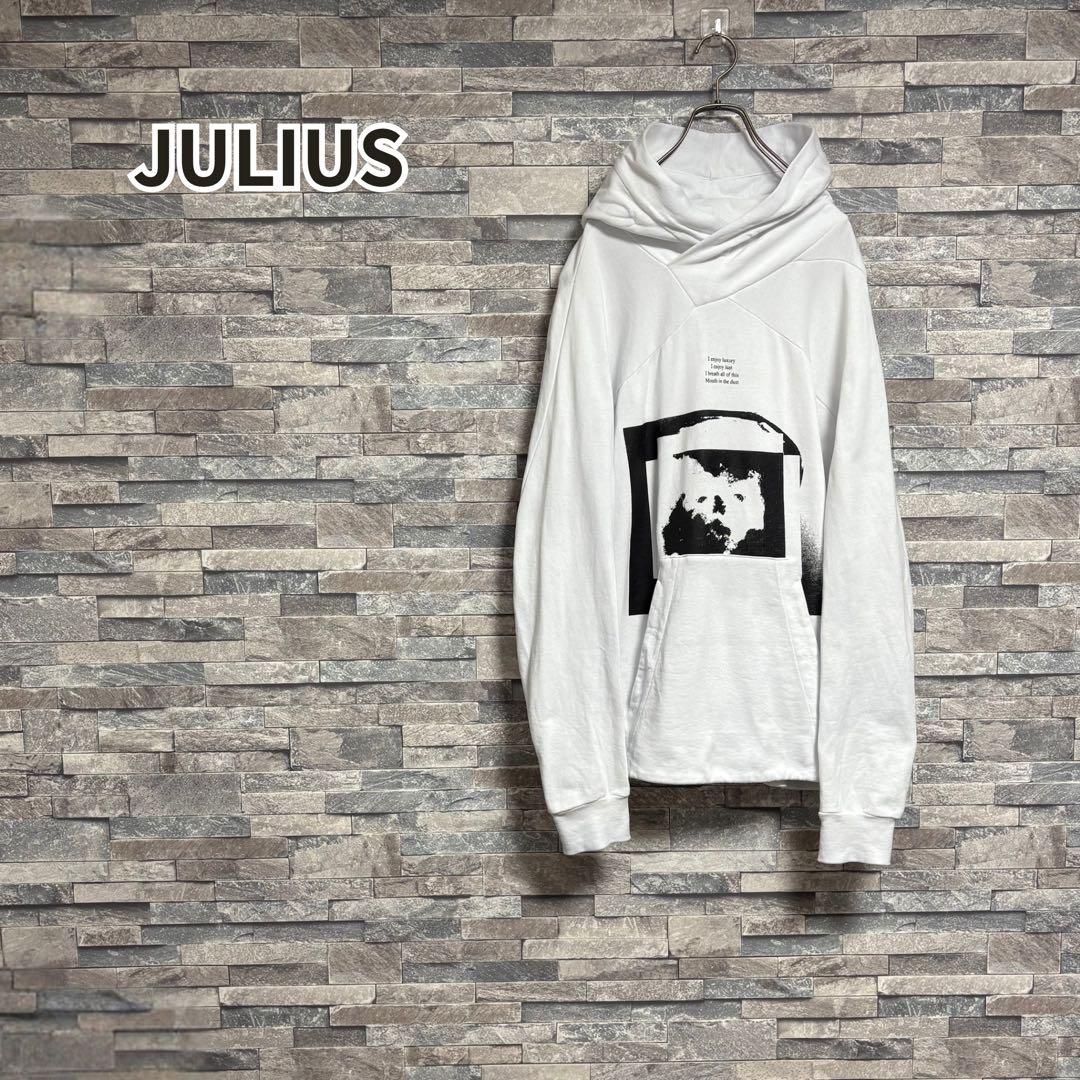 JULIUS 17SS アートグラフィックフーディ WHT/2