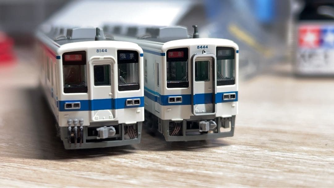 【中古】KATO 東武8000系 ディテールアップ加工済み６両