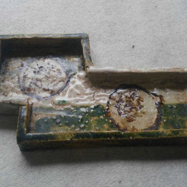 廬山人好みの織部風焼き物