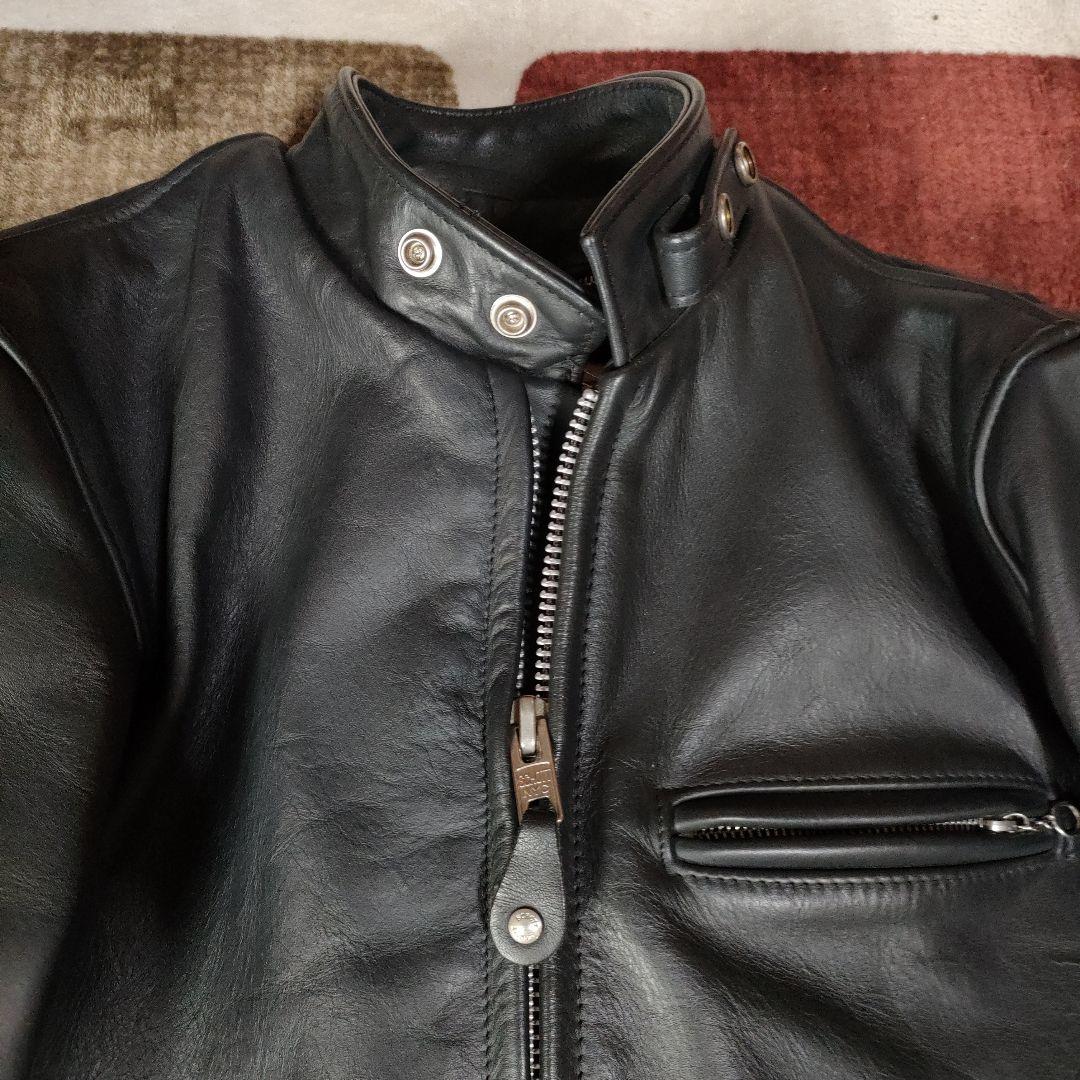 重厚な革質　美品　人気 Schott　641 牛タグ　３４ ヘビーステアハイド