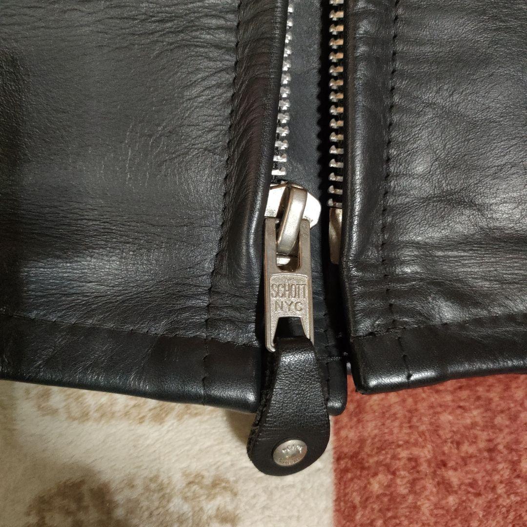 重厚な革質　美品　人気 Schott　641 牛タグ　３４ ヘビーステアハイド