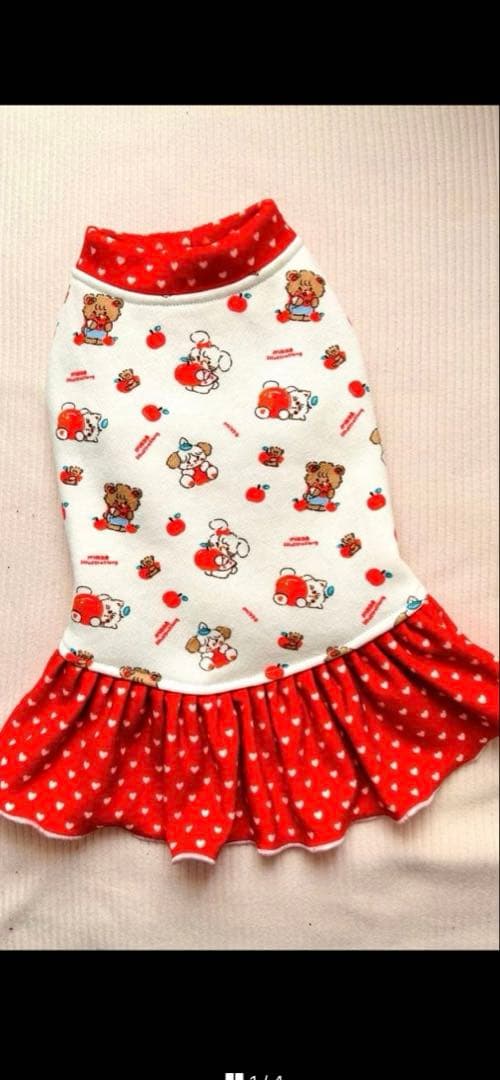 犬服ハンドメイド　タンクトップ(ぽの)