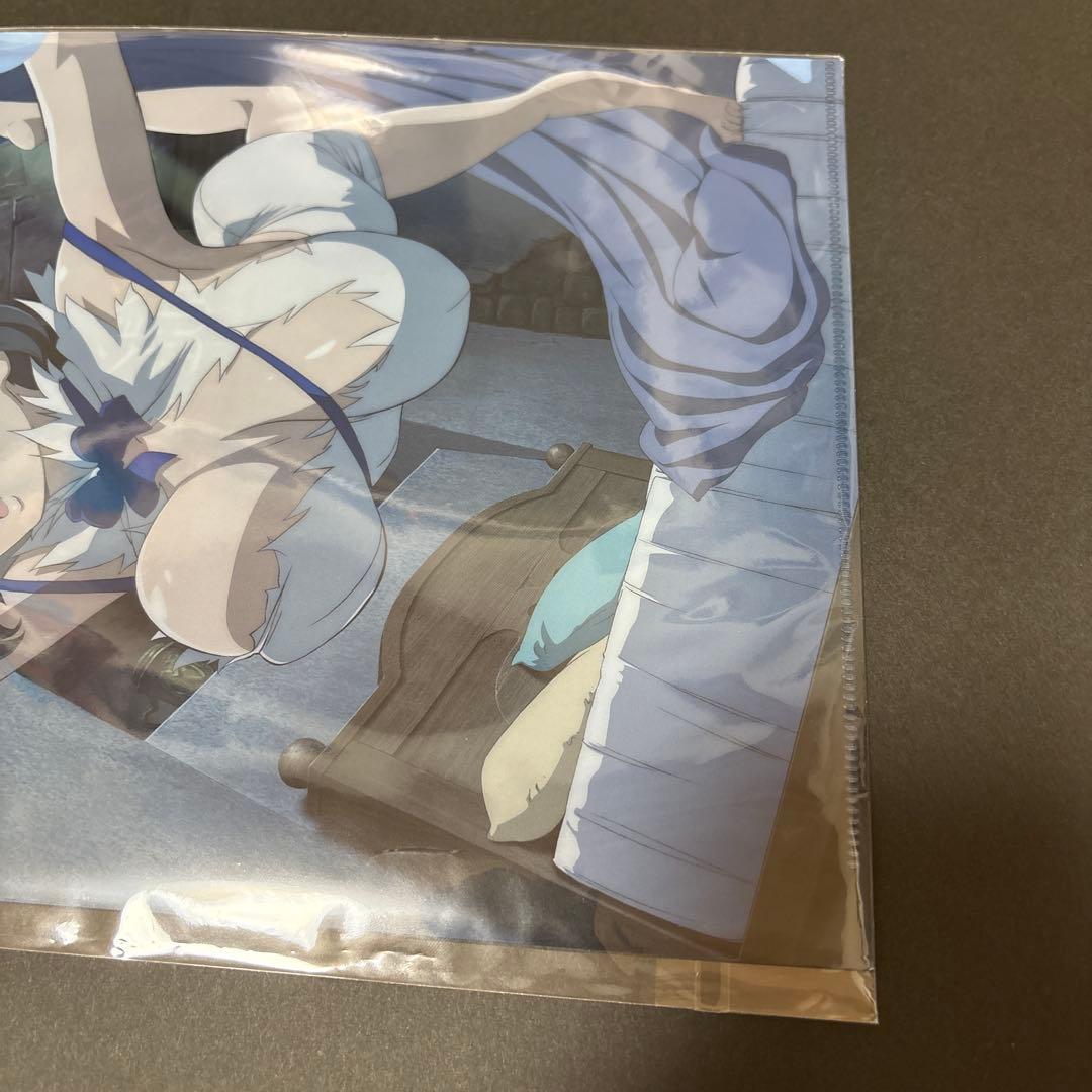 【当選・当選書付き】 貴重 ジェンコ商会 ダンまち ヘスティア クリアファイル