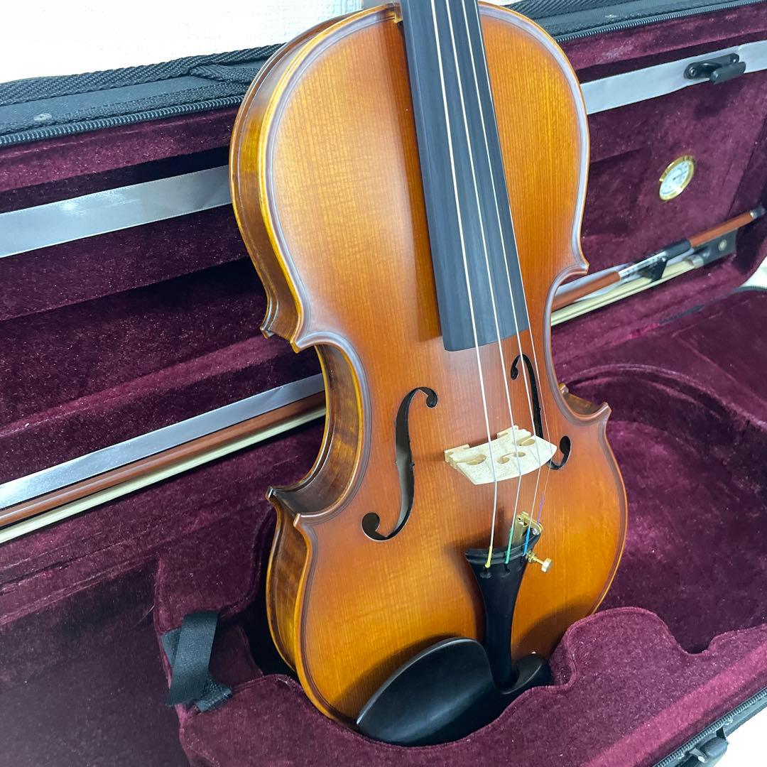 高級 バイオリン 4/4サイズ 虎目 弦楽器 ケース 弓付属