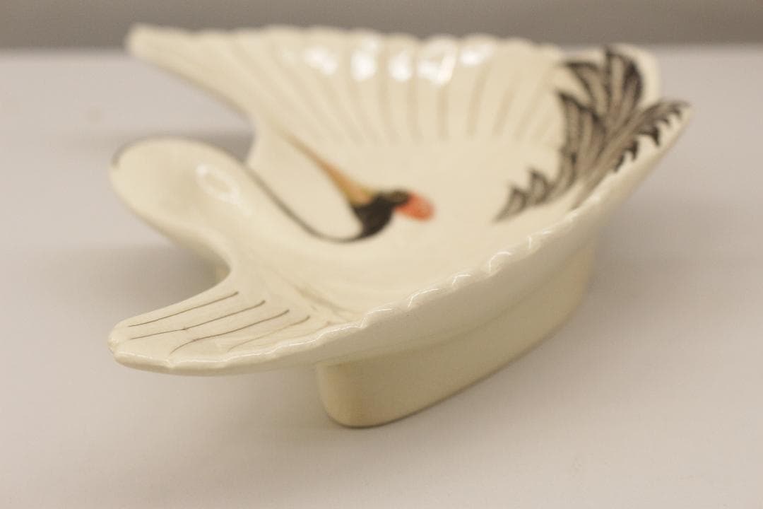 薩摩焼宗家★壽宮陶苑★鶴型伺付★５枚組★鶴の形の皿5枚