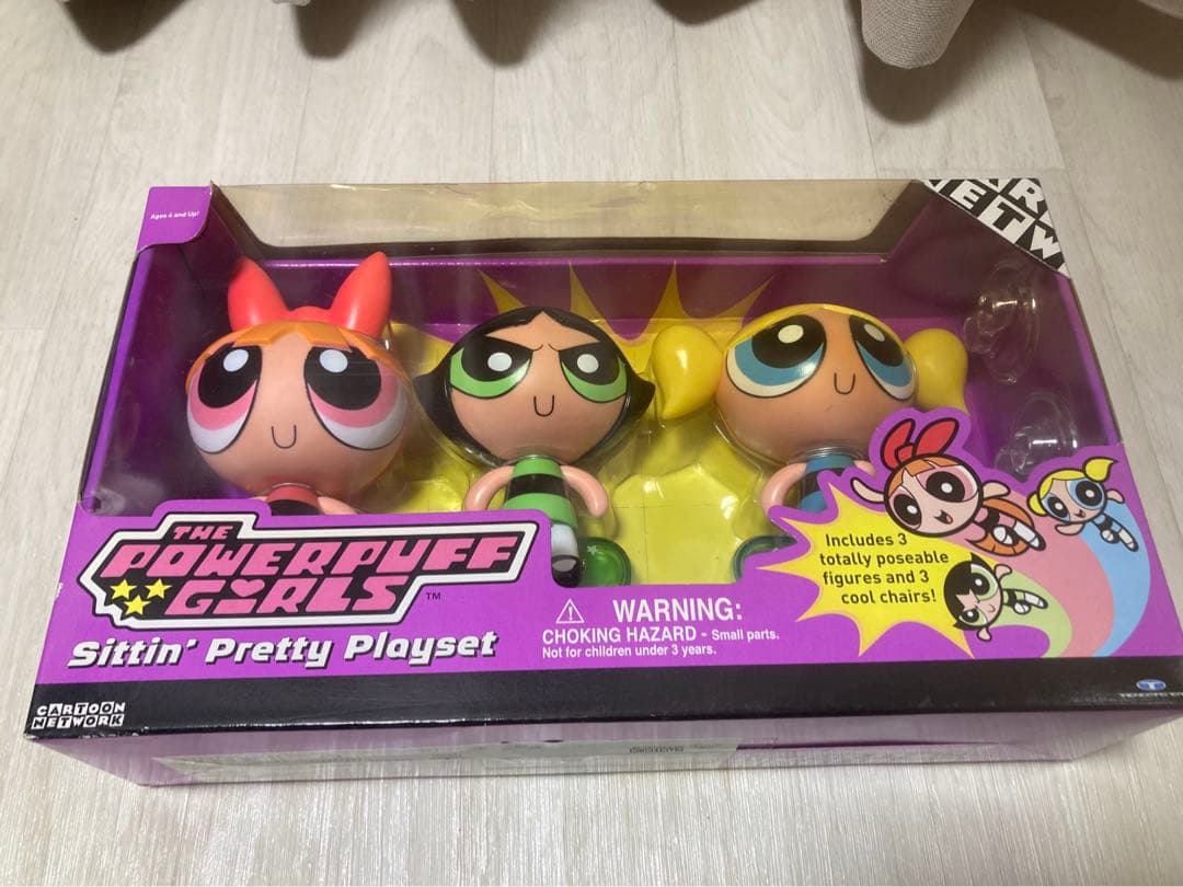 パワーパフガールズ アクションドール ブロッサム＆バターカップ＆バブルス