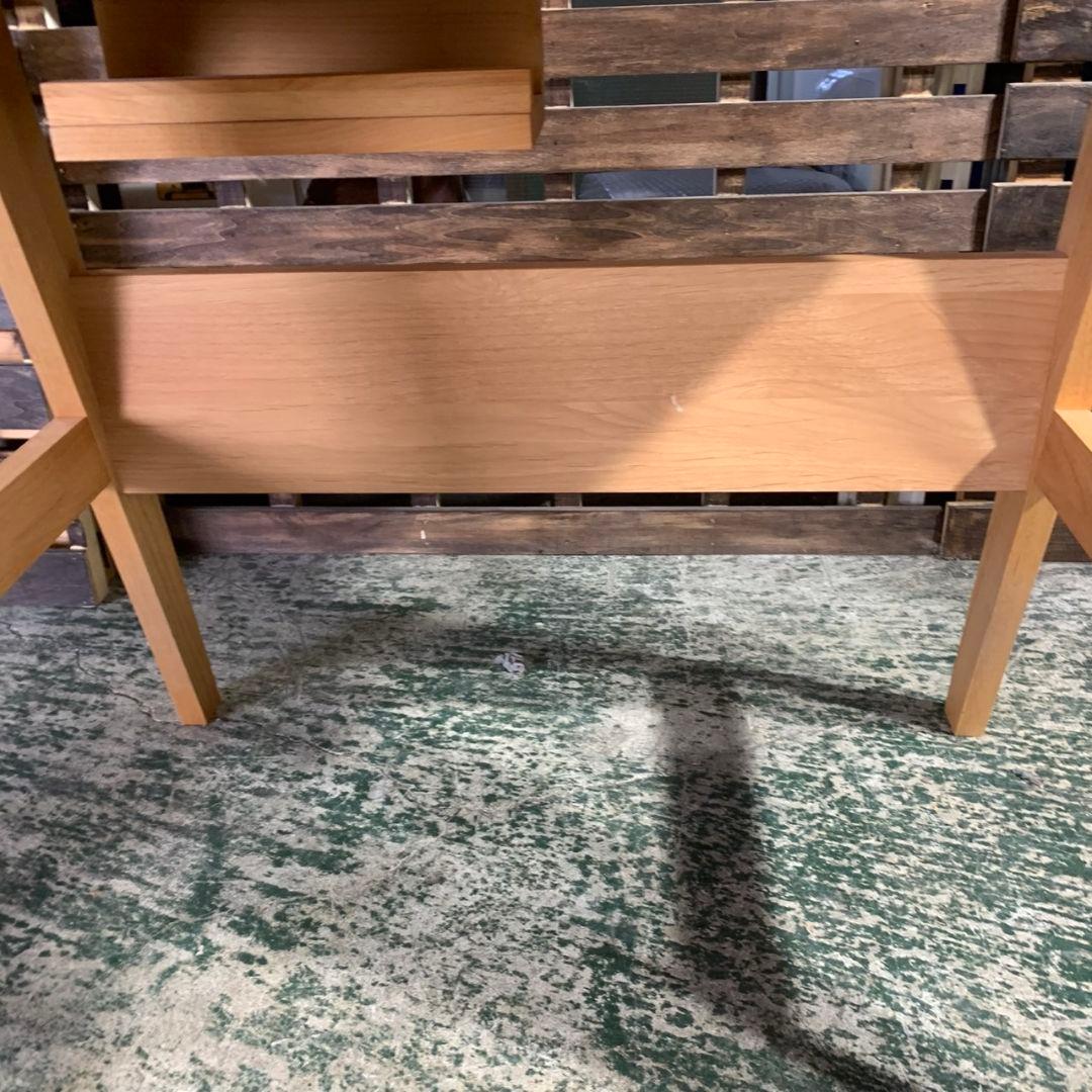 J492\" 現状品 掘田木工 天然木デスク W800