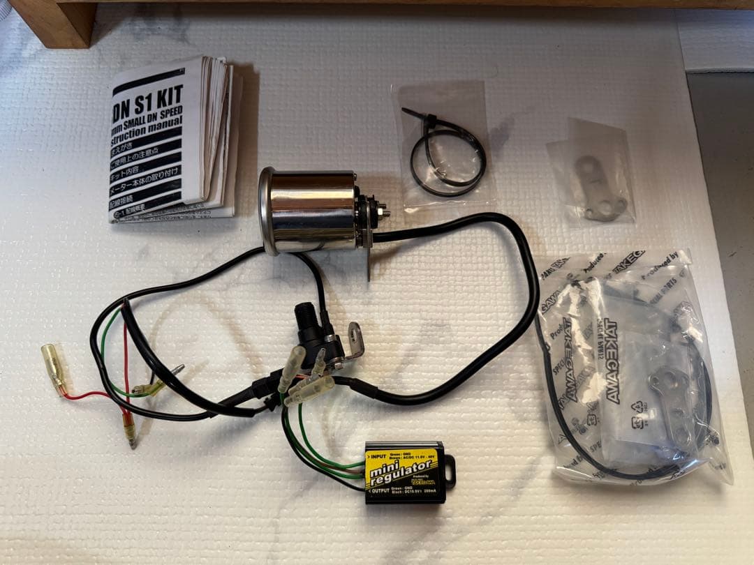 タケガワ　スモールDN　タコメーター　スピードメーター　φ48