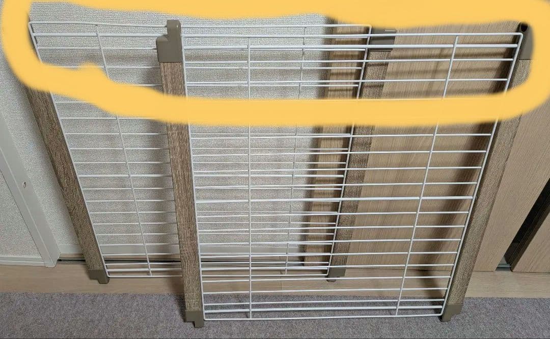 【にゃおりんこ】アイリスオーヤマ中型犬用ケージ　ライトナチュラル