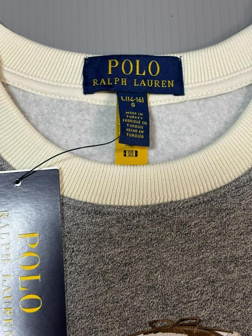2025最新新品ラルフローレンスウェット　ポロベア トレーナー　ボーイズL160