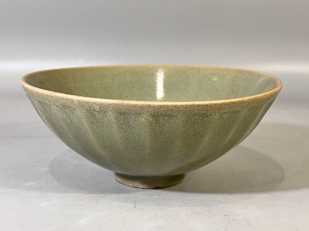 DT644 古い 中国 唐物 青磁 碗 茶道具