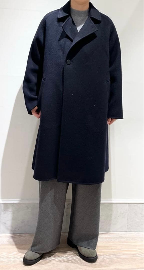 23AW ギャルリーヴィー ウールカシミヤダブルフェイス オーバーコート