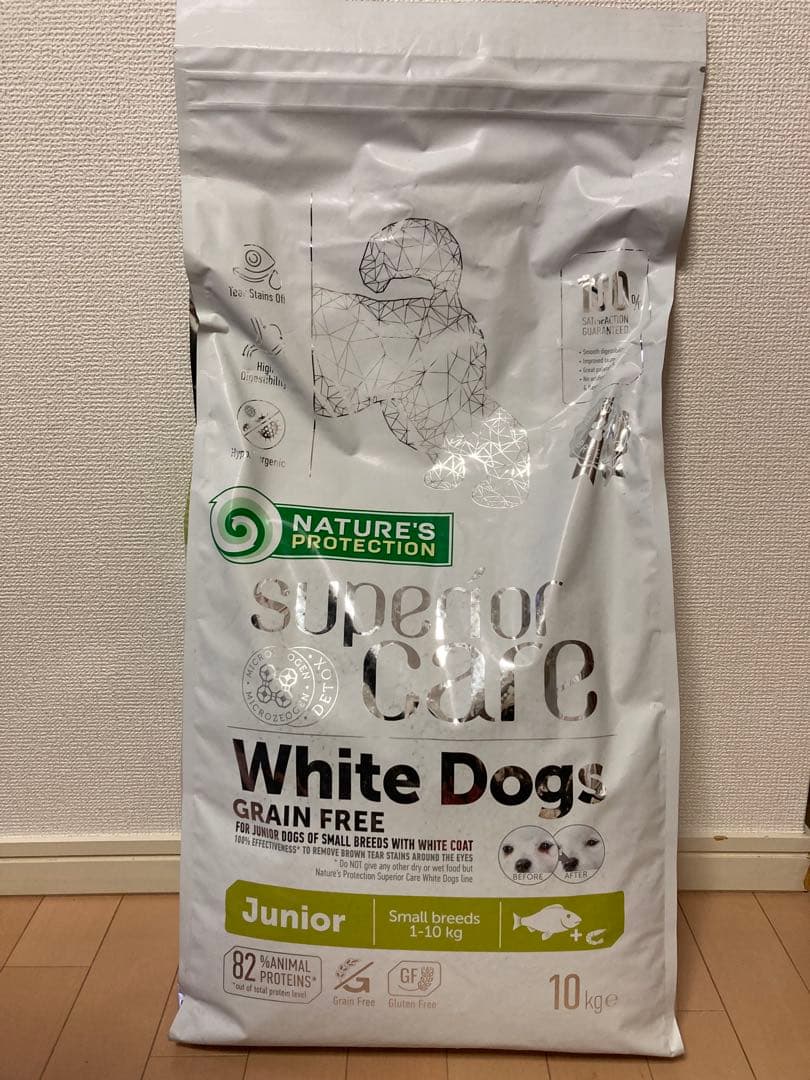 新品　ネイチャーズプロテクション　ホワイトドッグ　フィッシュ ジュニア 10kg