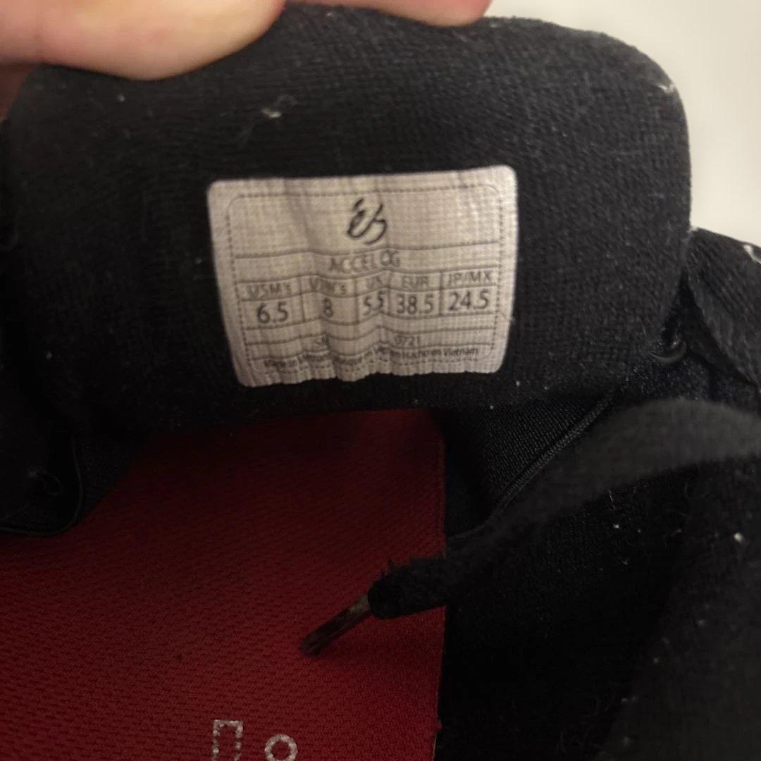 ブラック スエード カジュアルスニーカーes 24.5