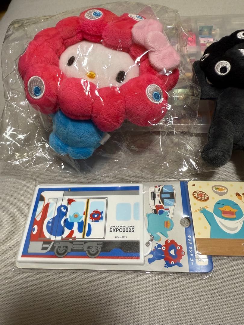 万博　レアグッズ　3点セット　黒ミャクミャク　イコカ　ミャクミャクキティ