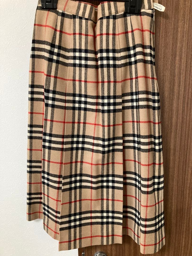 【値下げ】バーバリー　ノバチェック　プリーツスカート