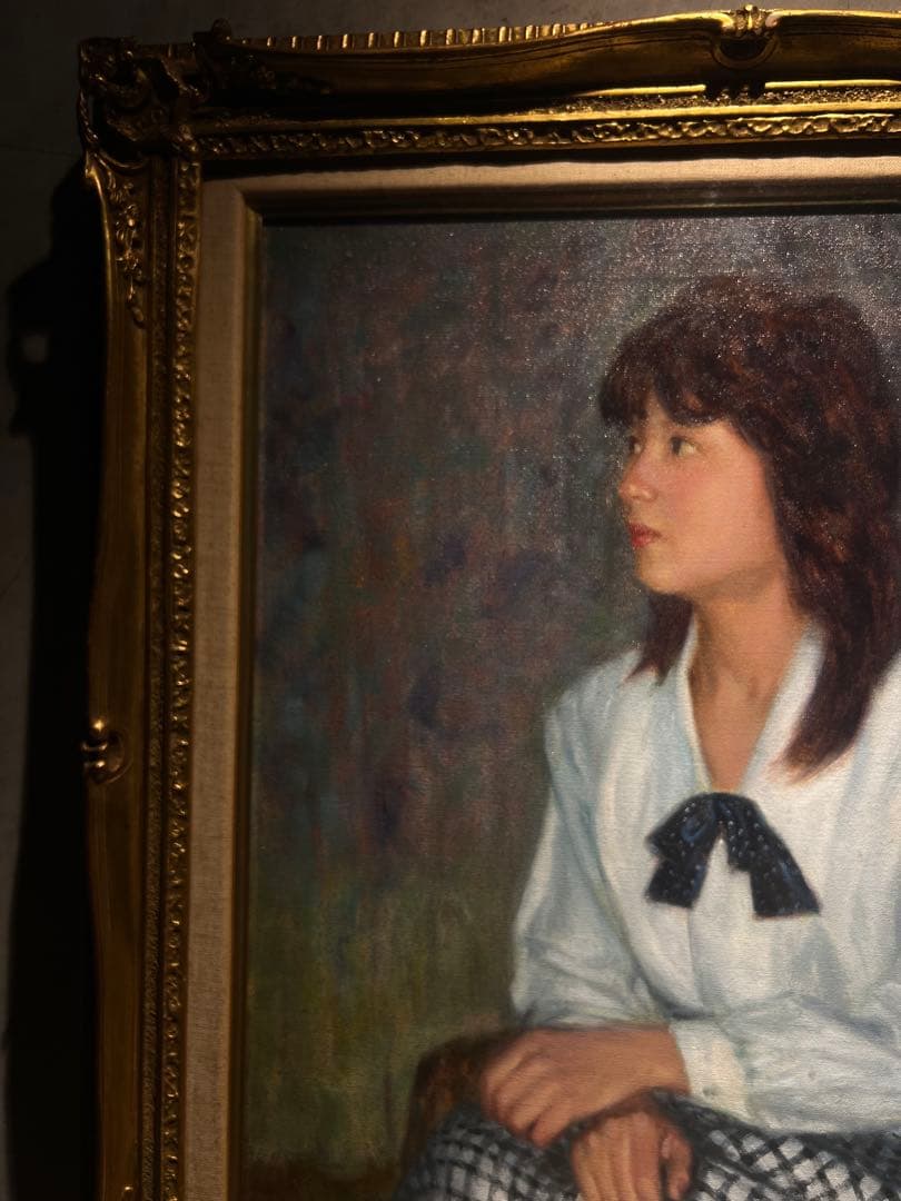 池田宏【憩い】肉筆油彩画