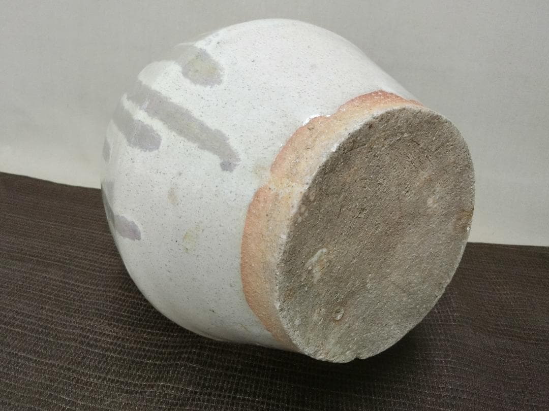 処分価22（木）22時まで【徳利　緑釉筋文景色　信楽　壺　骨董・K2】インテリア