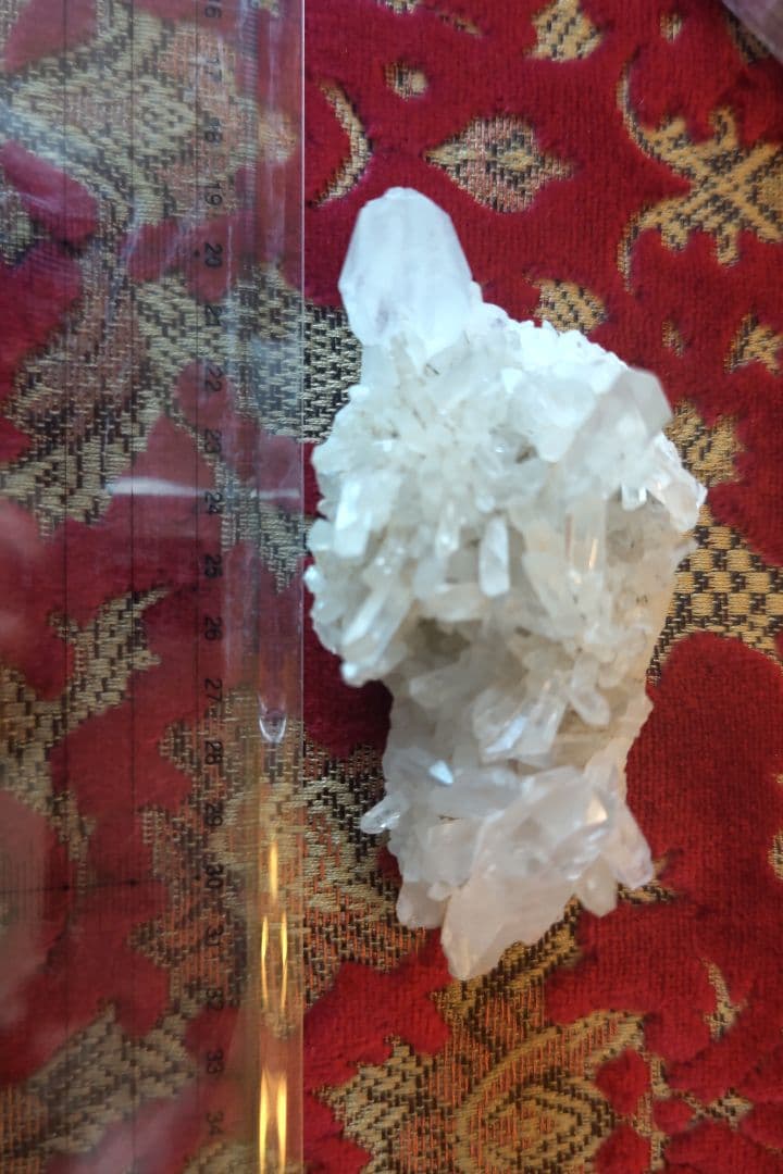 水晶クラスタークリスタル浄化虹入りレインボー