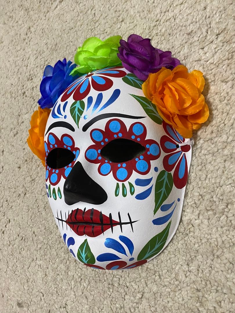 【レア！メキシコ現地品！】リメンバーミー　メキシコ　死者の日　お面　ペイント