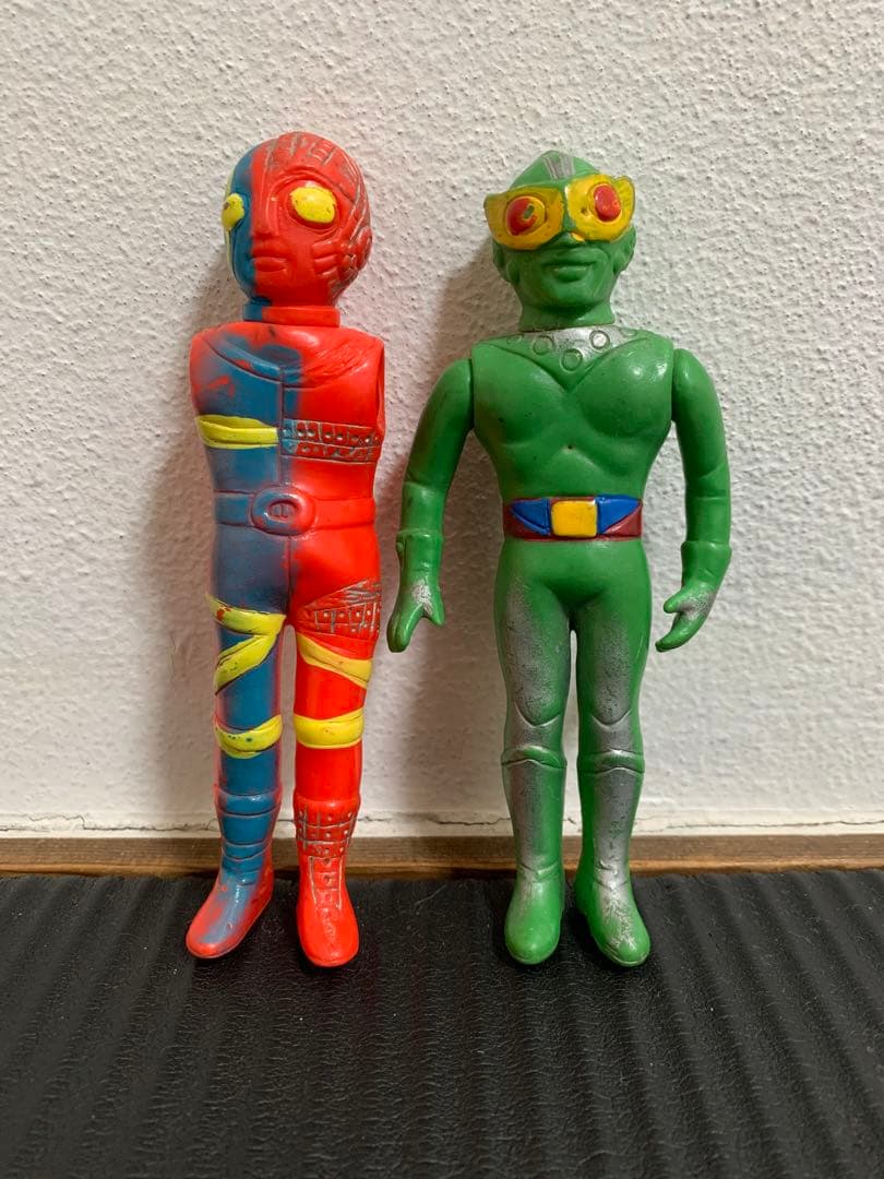 サンダーマスク&キカイダー　無版権ソフビ