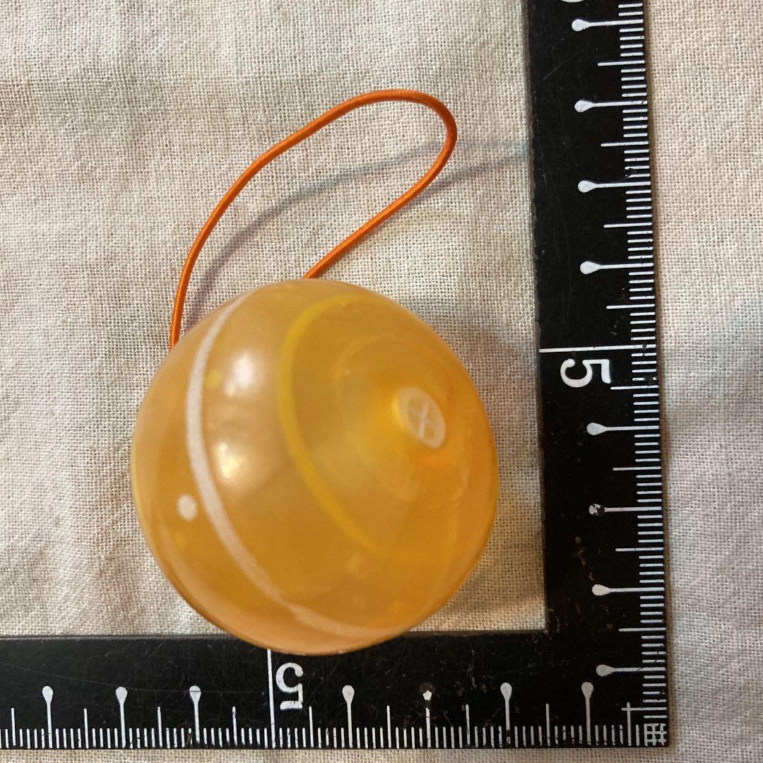 みずヨーヨー　ソフビ　プープー　オレンジ　キーホルダー