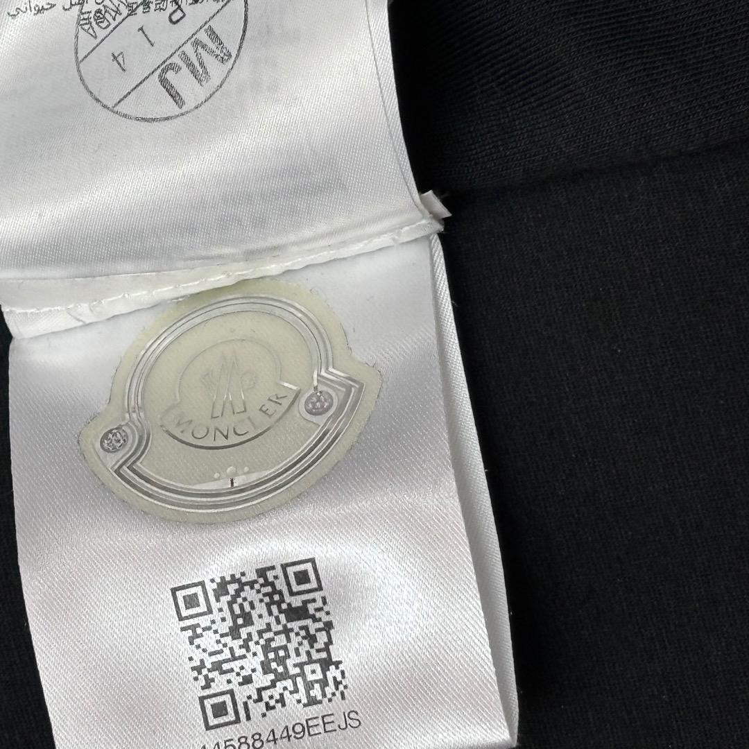 （美品）MONCLER　黒　シングルライダースジャケット 　L