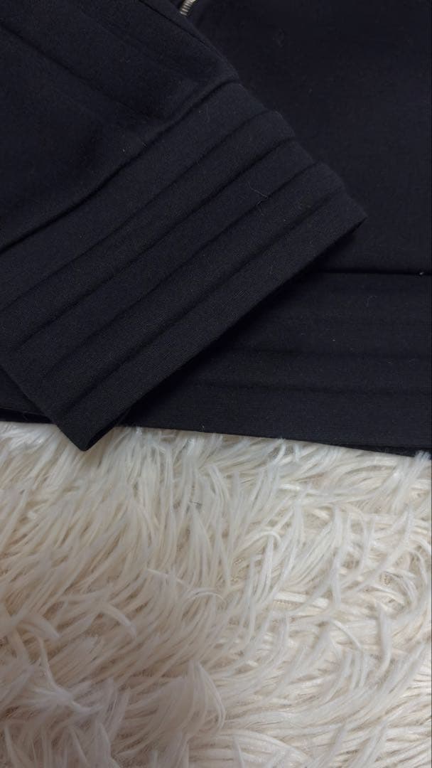 （美品）MONCLER　黒　シングルライダースジャケット 　L