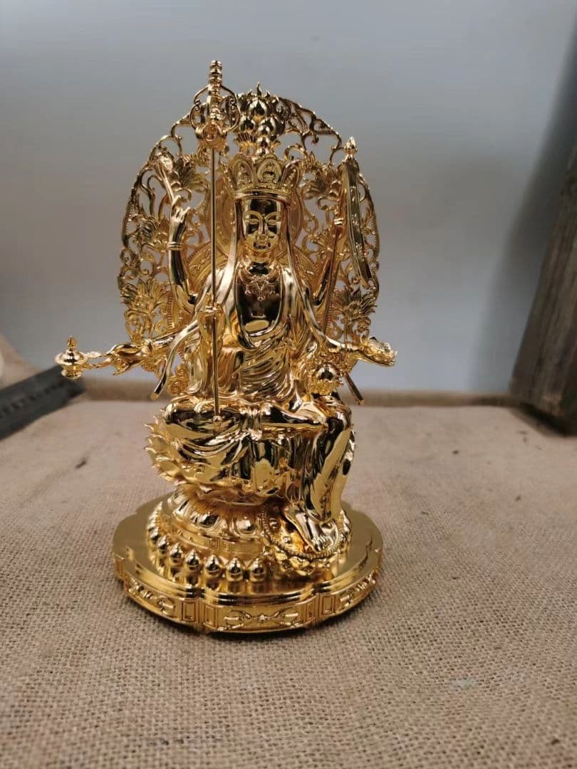 【修縁堂】高品質 仏像 六臂地蔵 地蔵菩薩 置物 金属工芸品 寺院用仏具