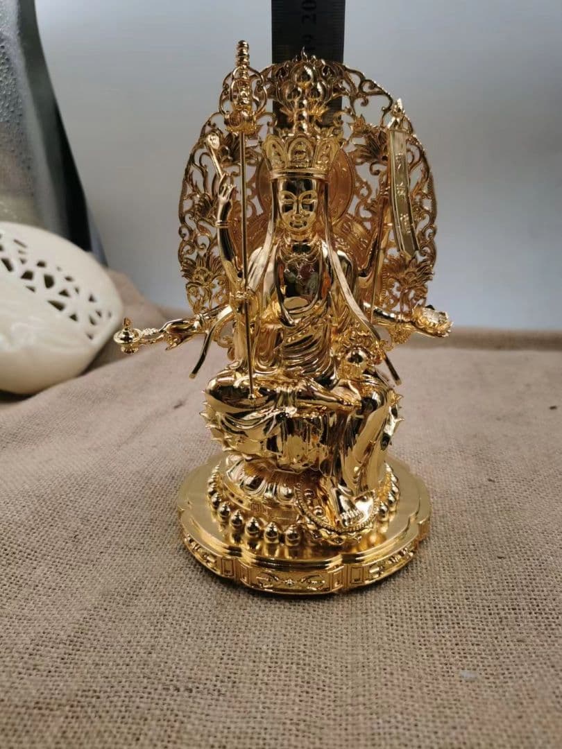 【修縁堂】高品質 仏像 六臂地蔵 地蔵菩薩 置物 金属工芸品 寺院用仏具