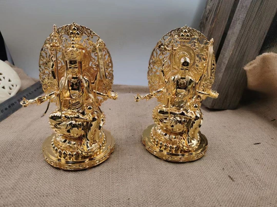 【修縁堂】高品質 仏像 六臂地蔵 地蔵菩薩 置物 金属工芸品 寺院用仏具