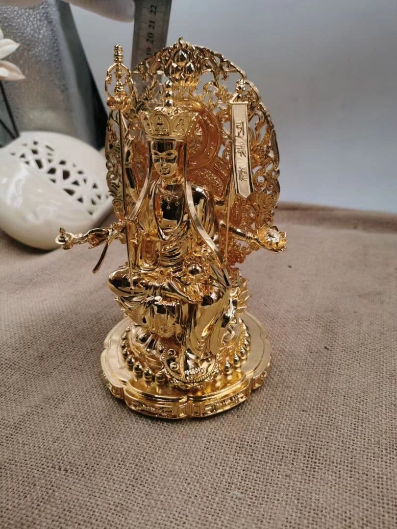 【修縁堂】高品質 仏像 六臂地蔵 地蔵菩薩 置物 金属工芸品 寺院用仏具