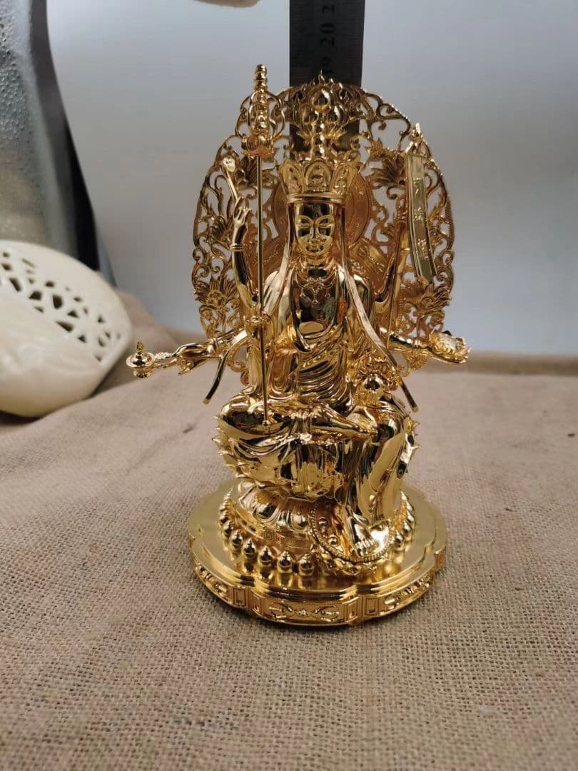 【修縁堂】高品質 仏像 六臂地蔵 地蔵菩薩 置物 金属工芸品 寺院用仏具