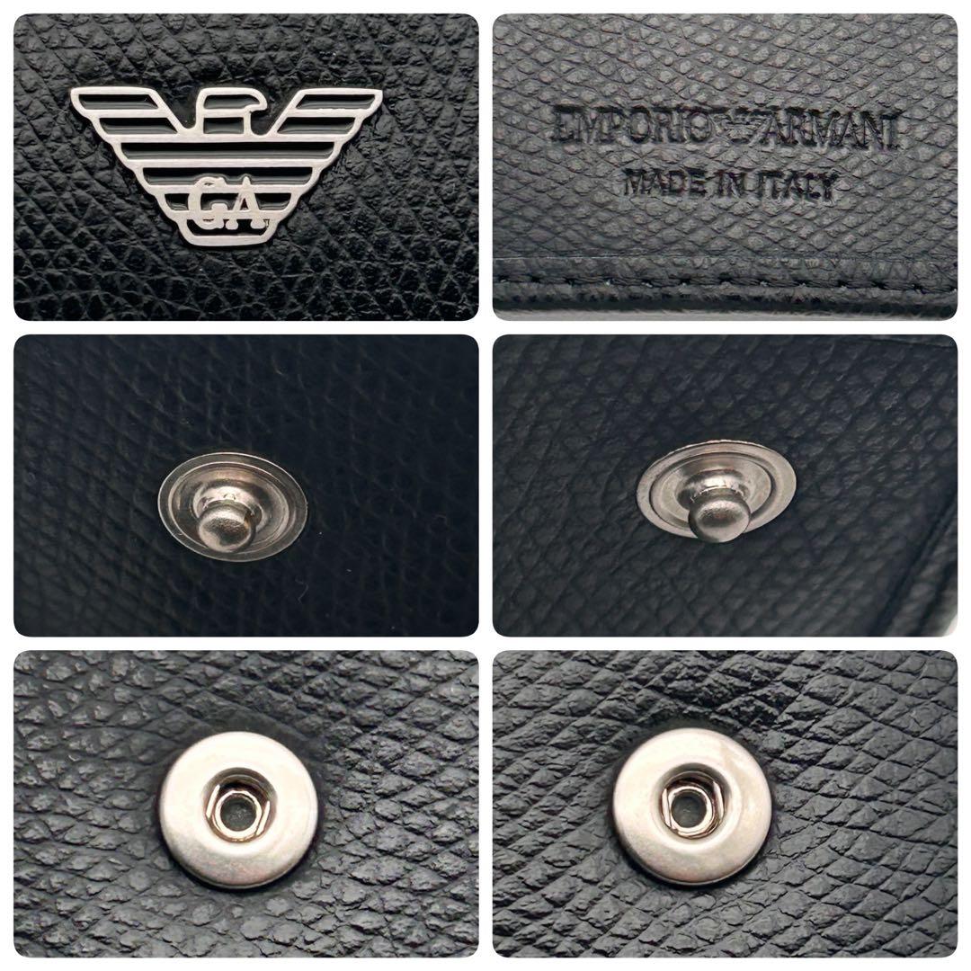 美品✨ EMPORIO ARMANI アルマーニ 6連 キーケース ブラック