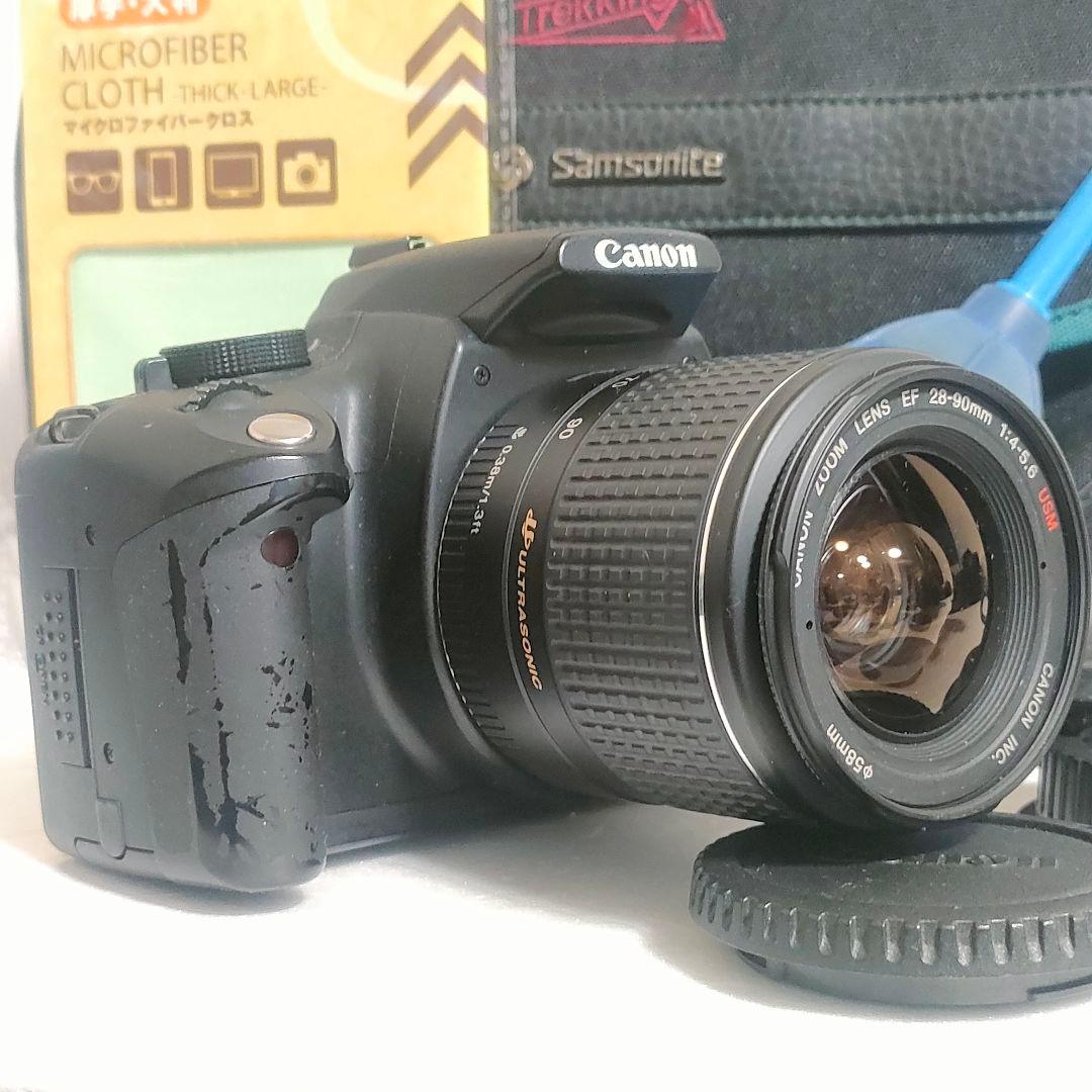 動作可！☆canon一眼レフカメラ☆「eos kiss n」レンズセット♪