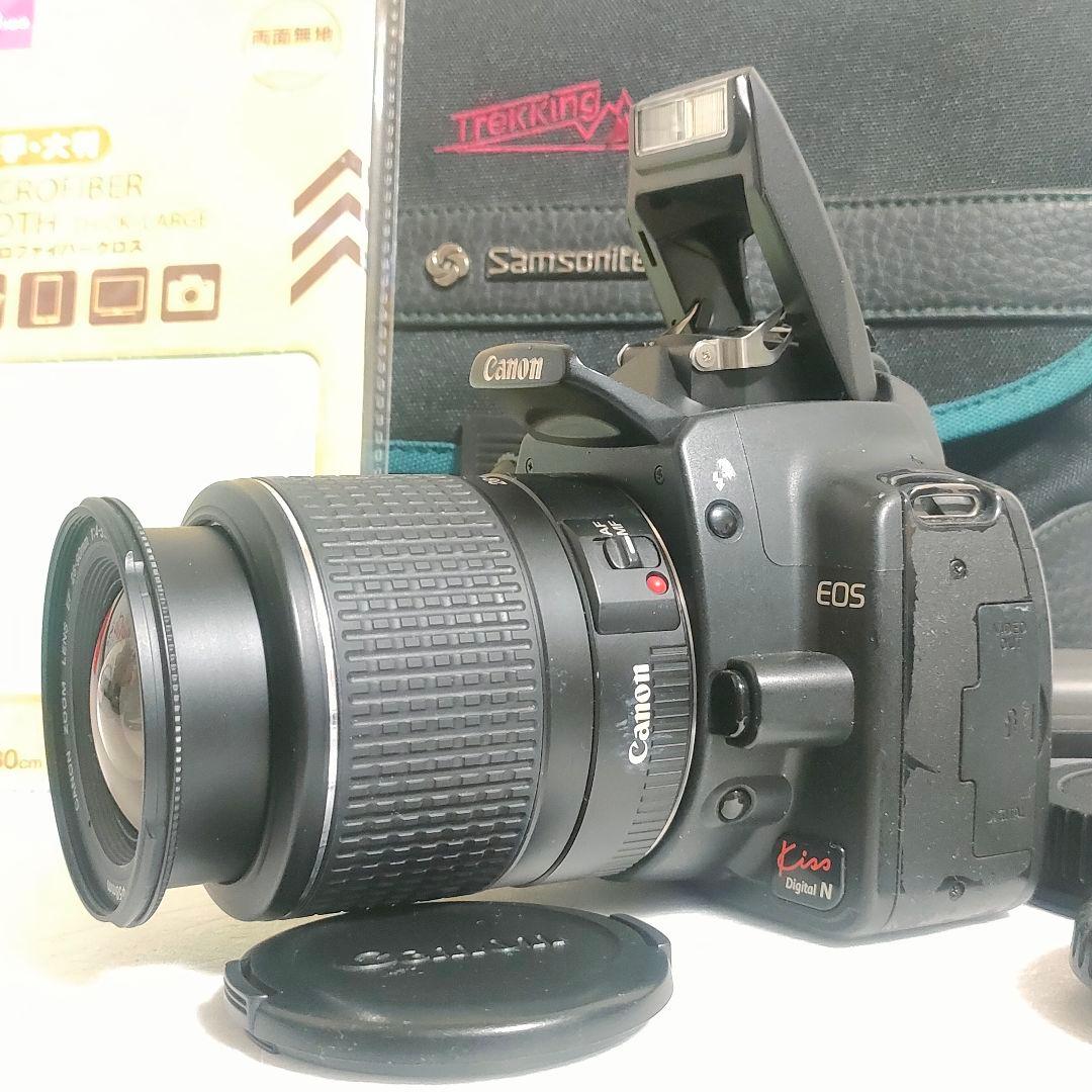 動作可！☆canon一眼レフカメラ☆「eos kiss n」レンズセット♪