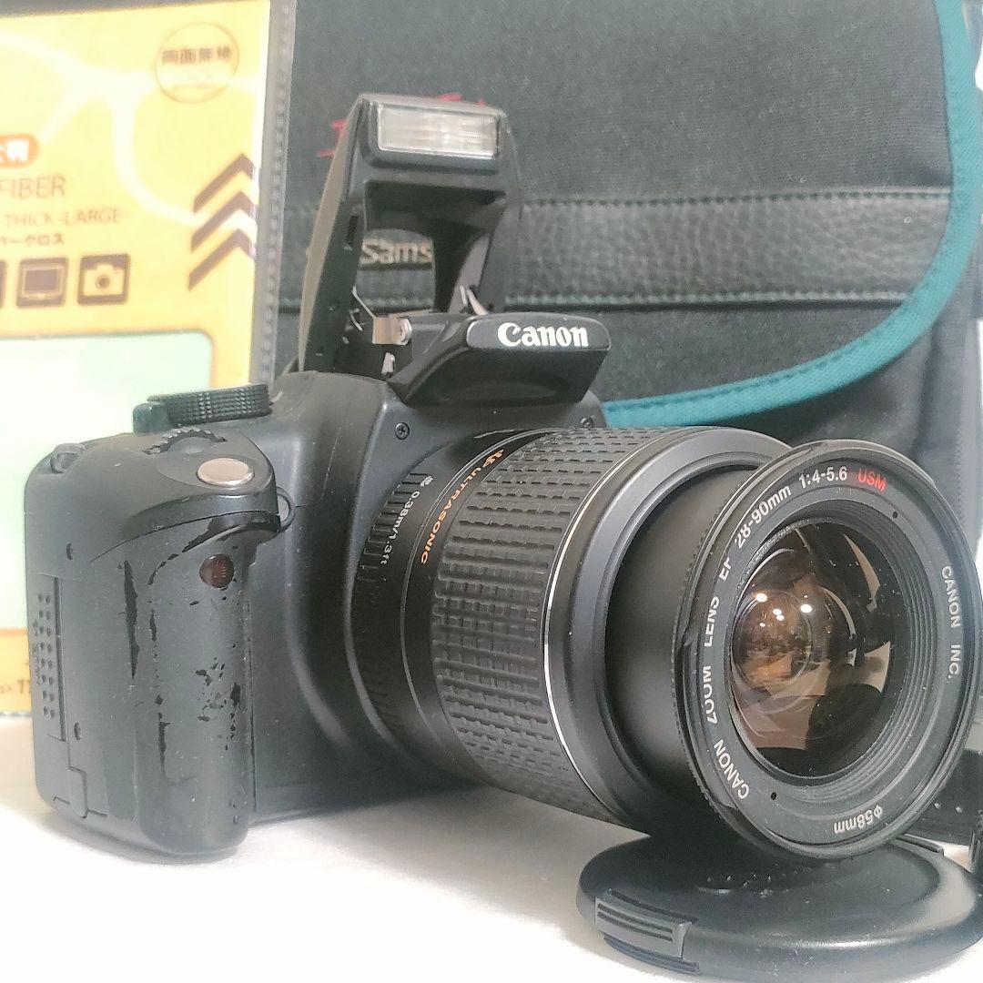 動作可！☆canon一眼レフカメラ☆「eos kiss n」レンズセット♪