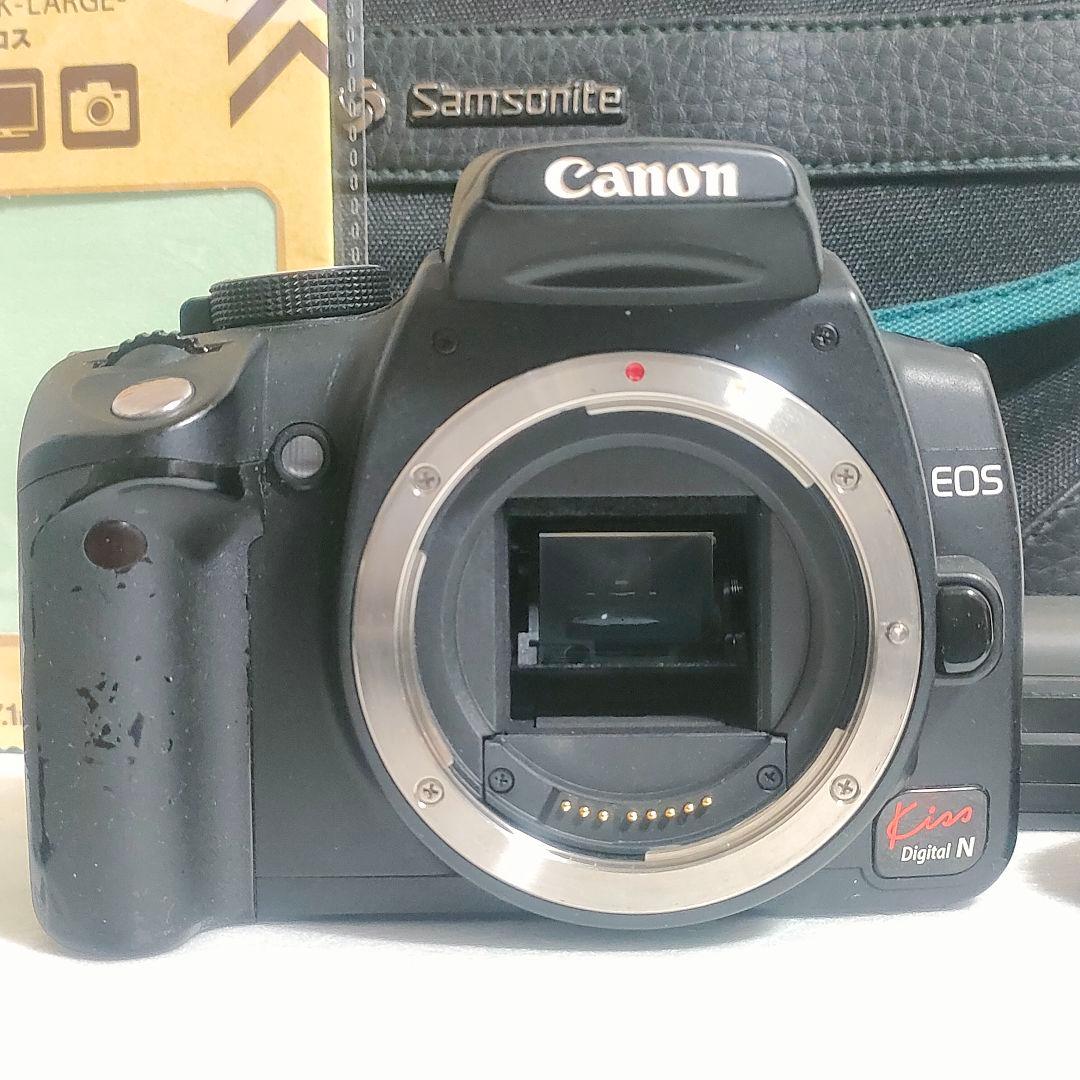動作可！☆canon一眼レフカメラ☆「eos kiss n」レンズセット♪