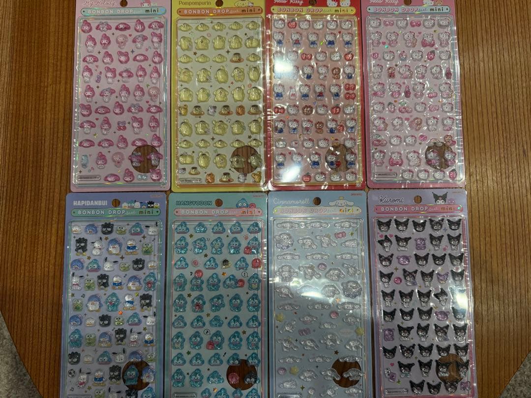 【8種正規品】ボンボンドロップシール　サンリオmini