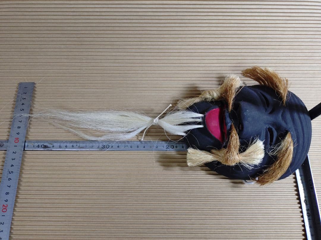 伝統的な能面 「翁」「黒式尉」 2点セット　木彫り　木彫　神楽