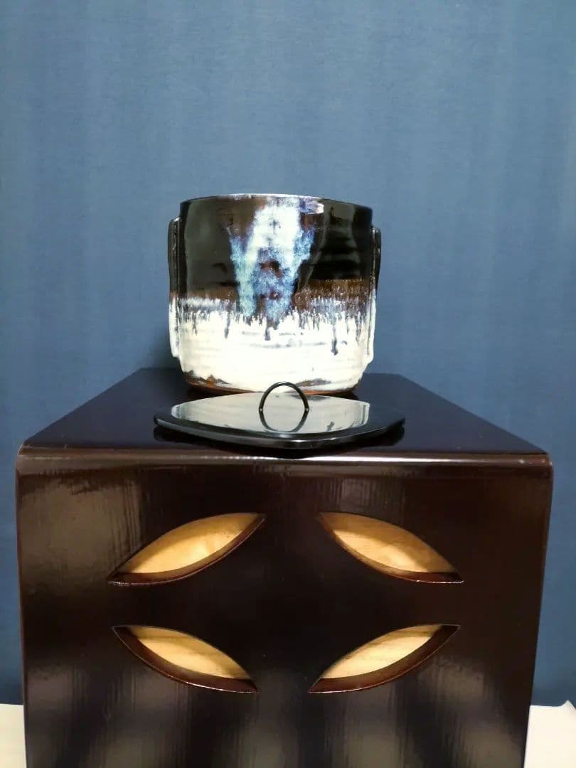 茶道具　水指　縁起良い菱形　 美品